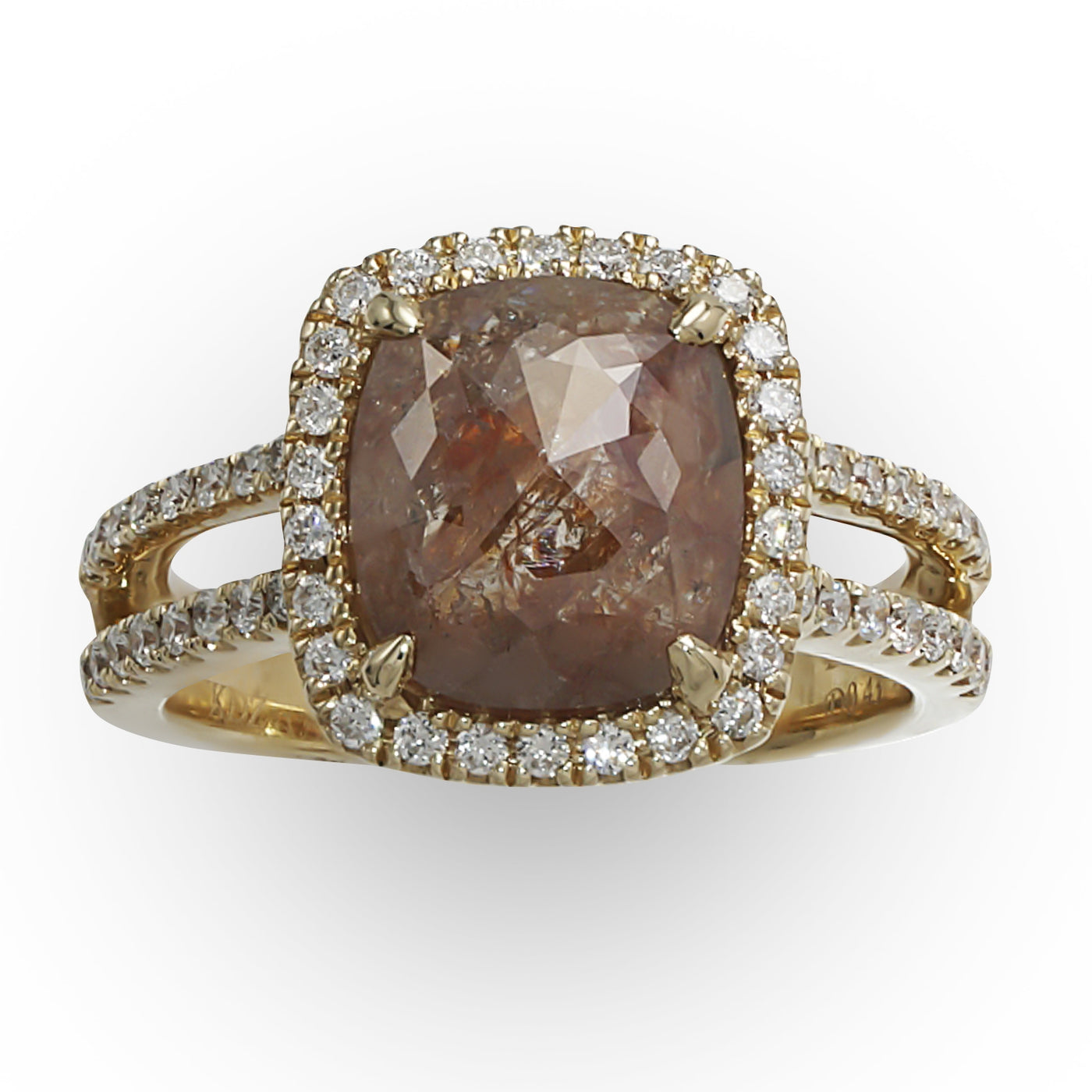 4.00 Carat Garnet and .31 ct. t.w. Red Diamond Ring in 14kt Rose Gold |  Ross-Simons